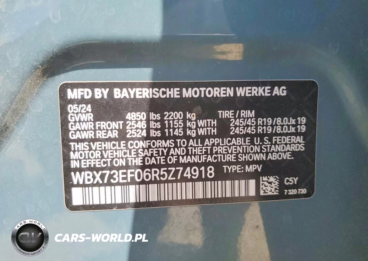 2024 BMW X1 xDrive28I VIN:WBX73EF06R5Z74918 - 13