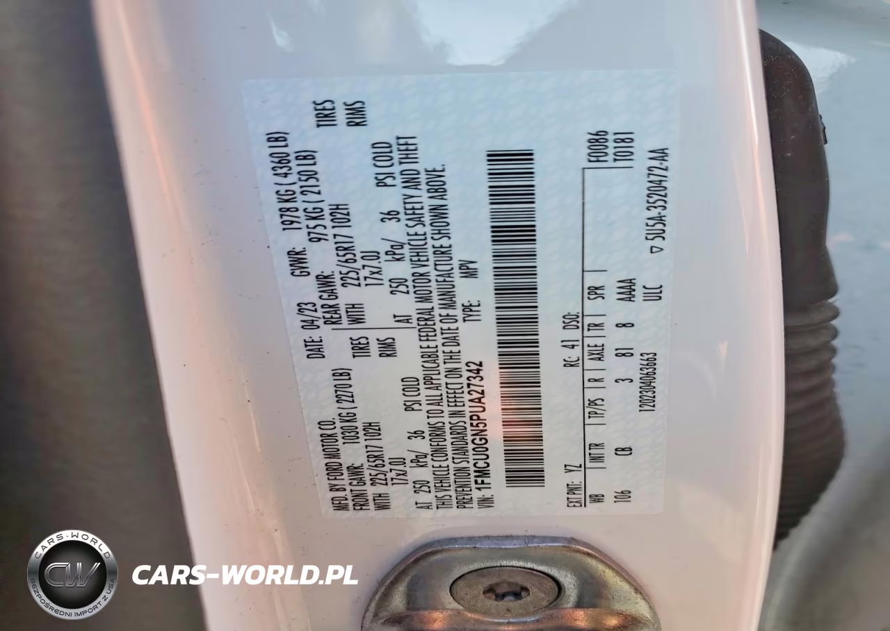 2023 Ford Escape Active VIN:1FMCU0GN5PUA27342 - 12
