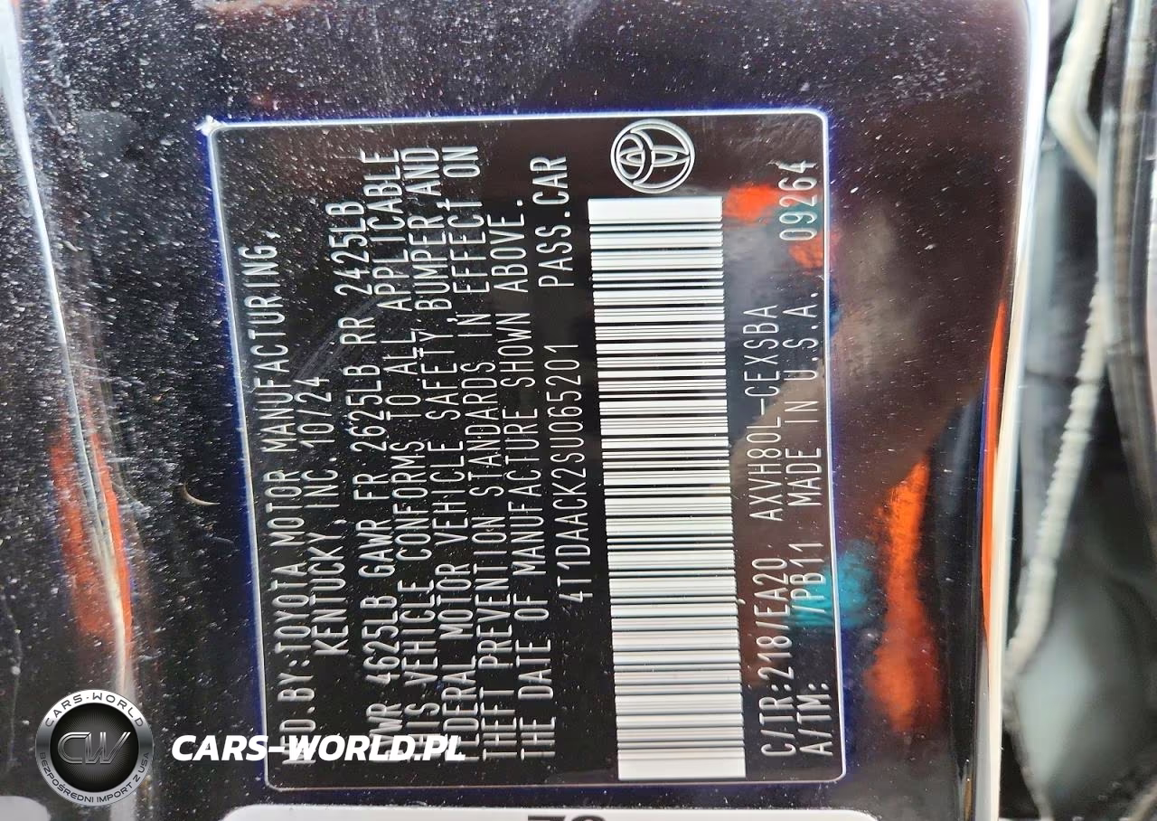 2025 Toyota Camry Se VIN:4T1DAACK2SU065201 - 12