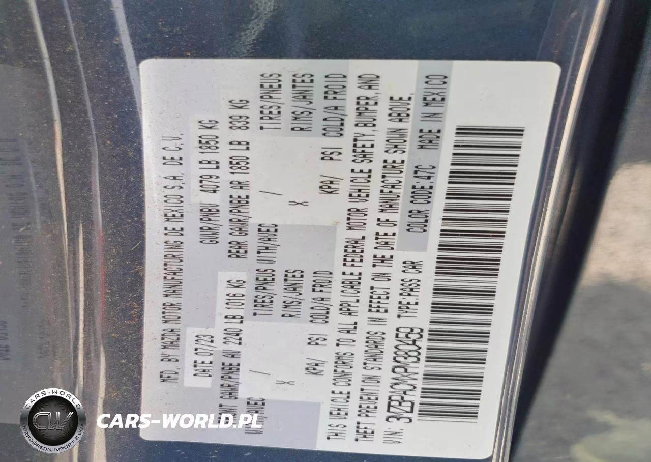2023 Mazda 3 Preferred VIN:3MZBPACMXPM380459 - 12