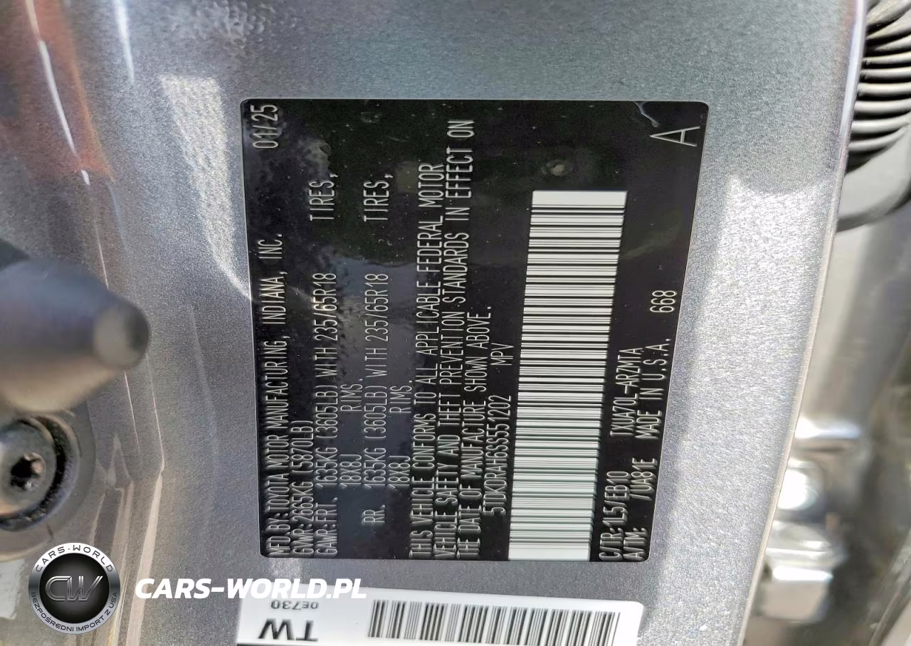 2025 Toyota Highlander Xle VIN:5TDKDRAH6SS551202 - 13