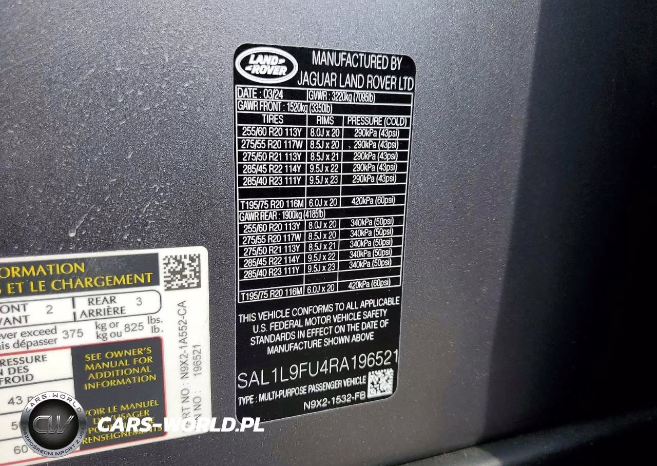 2024 Land Rover Range Rover Sport Dynamic Se VIN:SAL1L9FU4RA196521 - 13