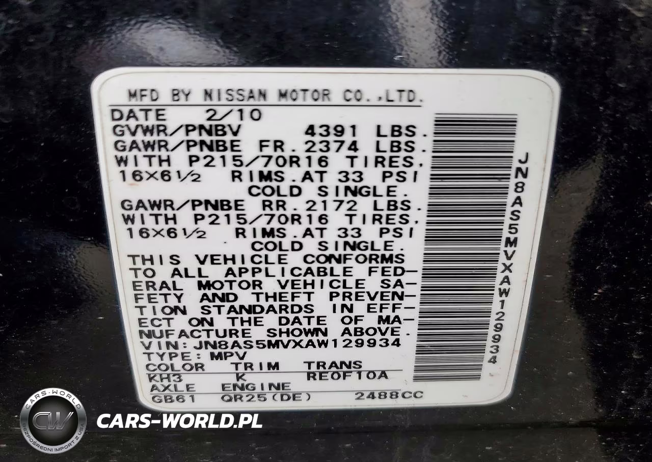 2010 Nissan Rogue VIN:JN8AS5MVXAW129934 - 13