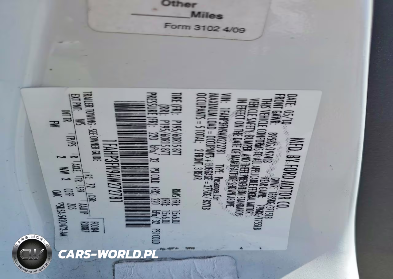 2010 Ford Focus Se VIN:1FAHP3FN9AW272781 - 12