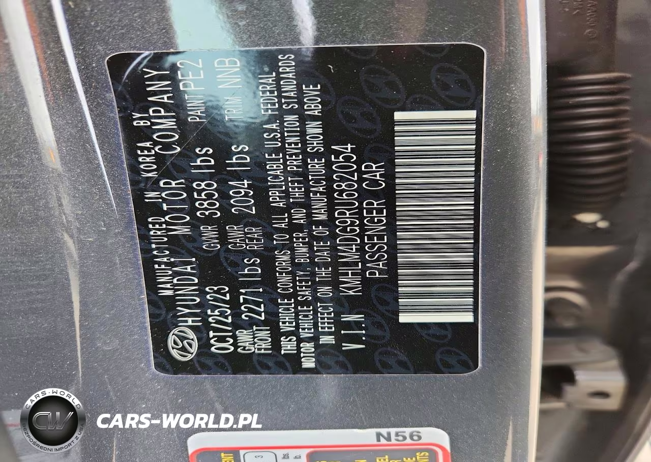 2024 Hyundai Elantra Sel VIN:KMHLM4DG9RU682054 - 12