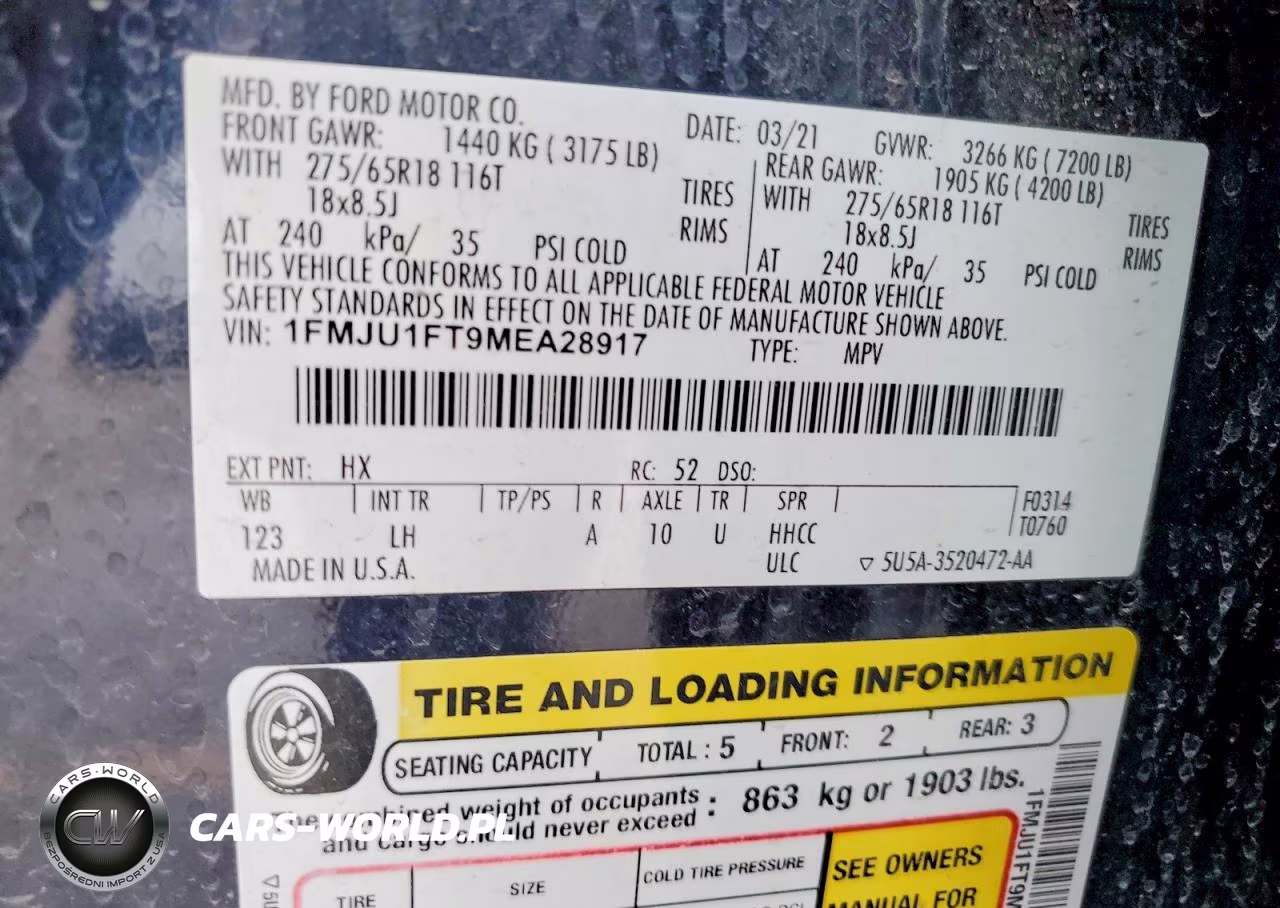 2021 Ford Expedition Xl VIN:1FMJU1FT9MEA28917 - 14