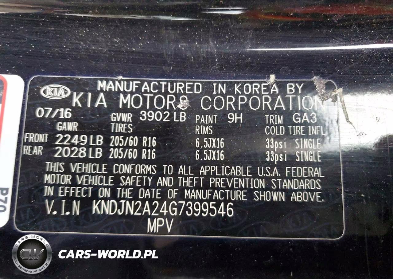 2016 Kia Soul Base VIN:KNDJN2A24G7399546 - 14