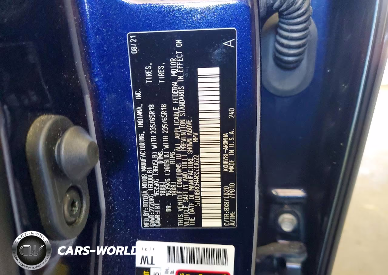 2021 Toyota Highlander Hybrid Xle VIN:5TDHBRCH4MS533622 - 14