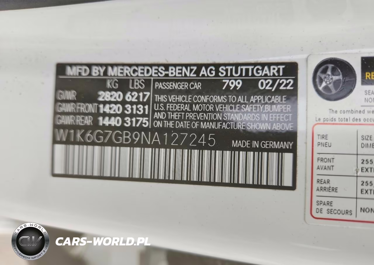 2022 Mercedes-Benz S 580 4Matic VIN:W1K6G7GB9NA127245 - 12
