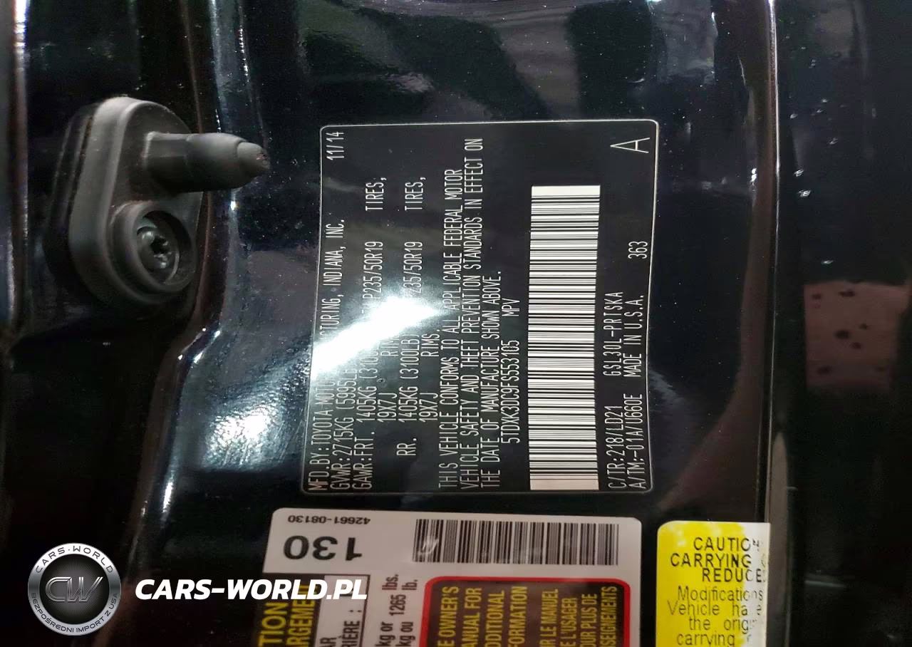 2015 Toyota Sienna Sport VIN:5TDXK3DC9FS553105 - 13