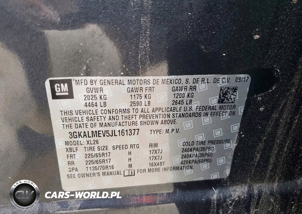 2018 GMC Terrain Sle VIN:3GKALMEV5JL161377 - 13