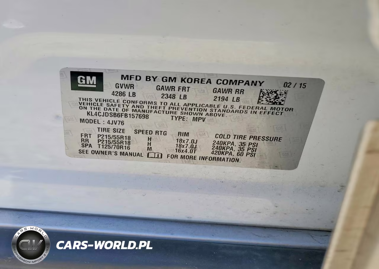2015 Buick Encore Premium VIN:KL4CJDSB6FB157698 - 12