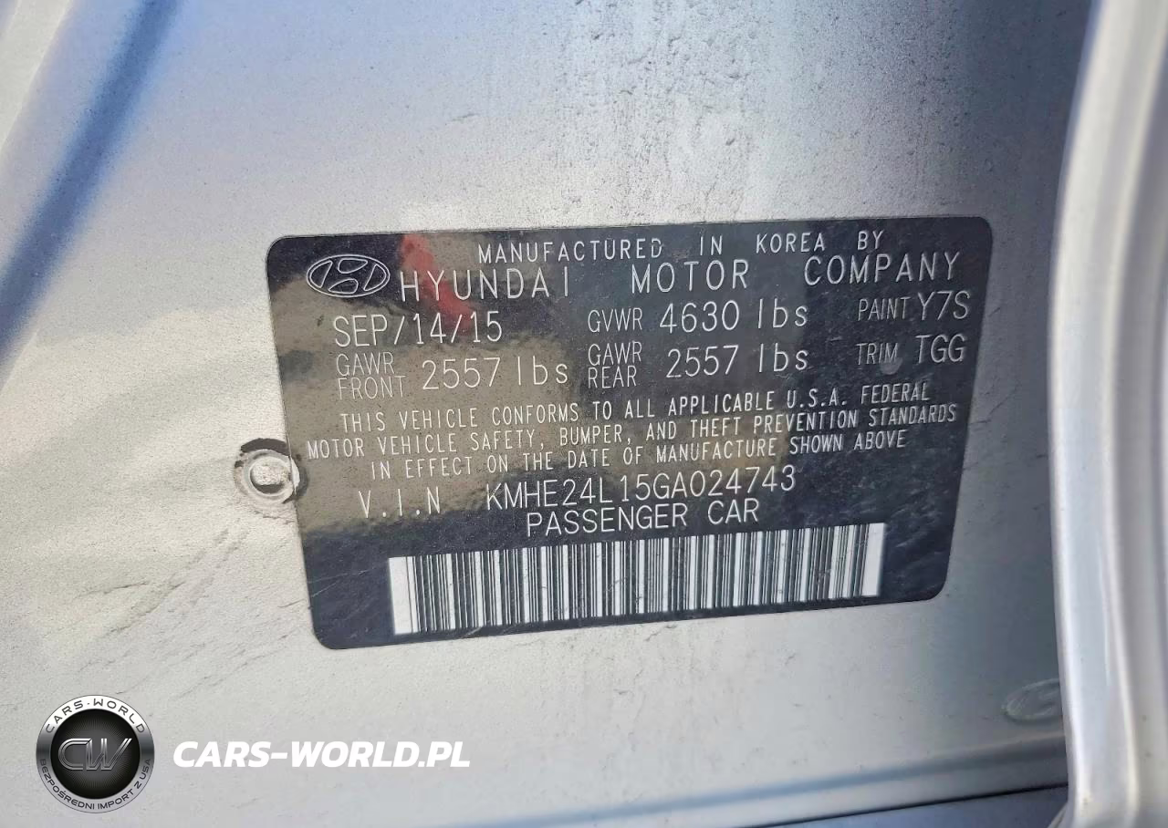 2016 Hyundai Sonata Hybrid Se VIN:KMHE24L15GA024743 - 12