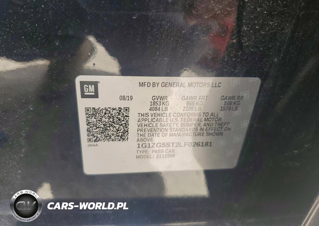 2020 Chevrolet Malibu Rs VIN:1G1ZG5ST2LF026181 - 12