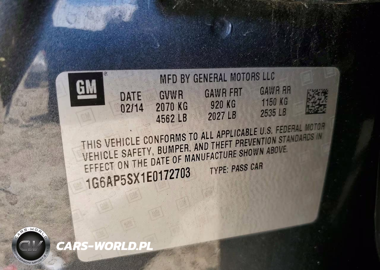 2014 Cadillac Cts VIN:1G6AP5SX1E0172703 - 12