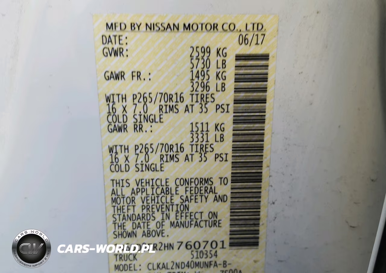 2017 Nissan Frontier S VIN:1N6DD0ER2HN760701 - 10