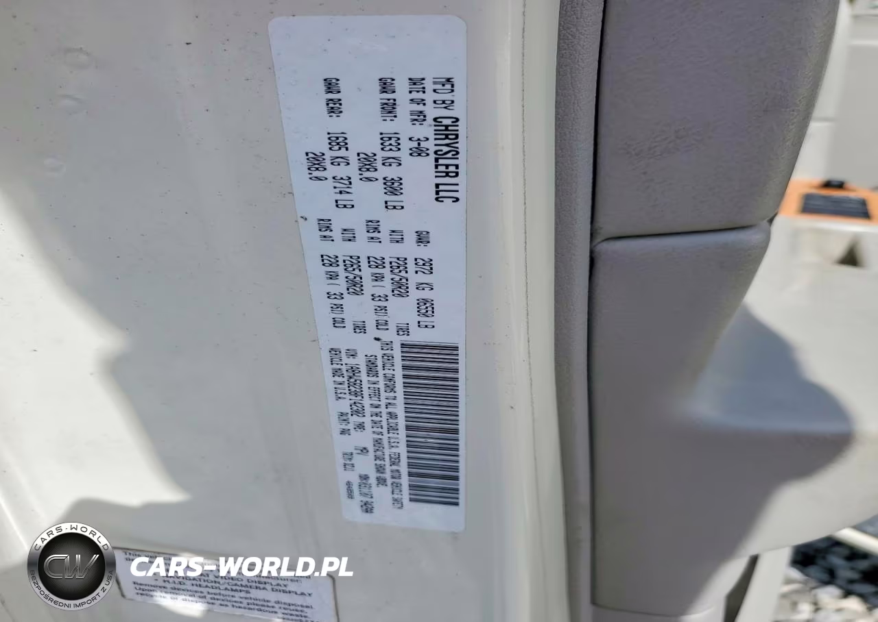 2008 Chrysler Aspen VIN:1A8HW58238F142302 - 13