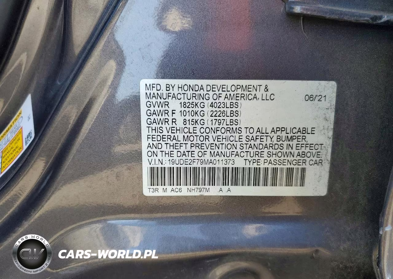 2021 Acura Ilx Premium VIN:19UDE2F79MA011373 - 12