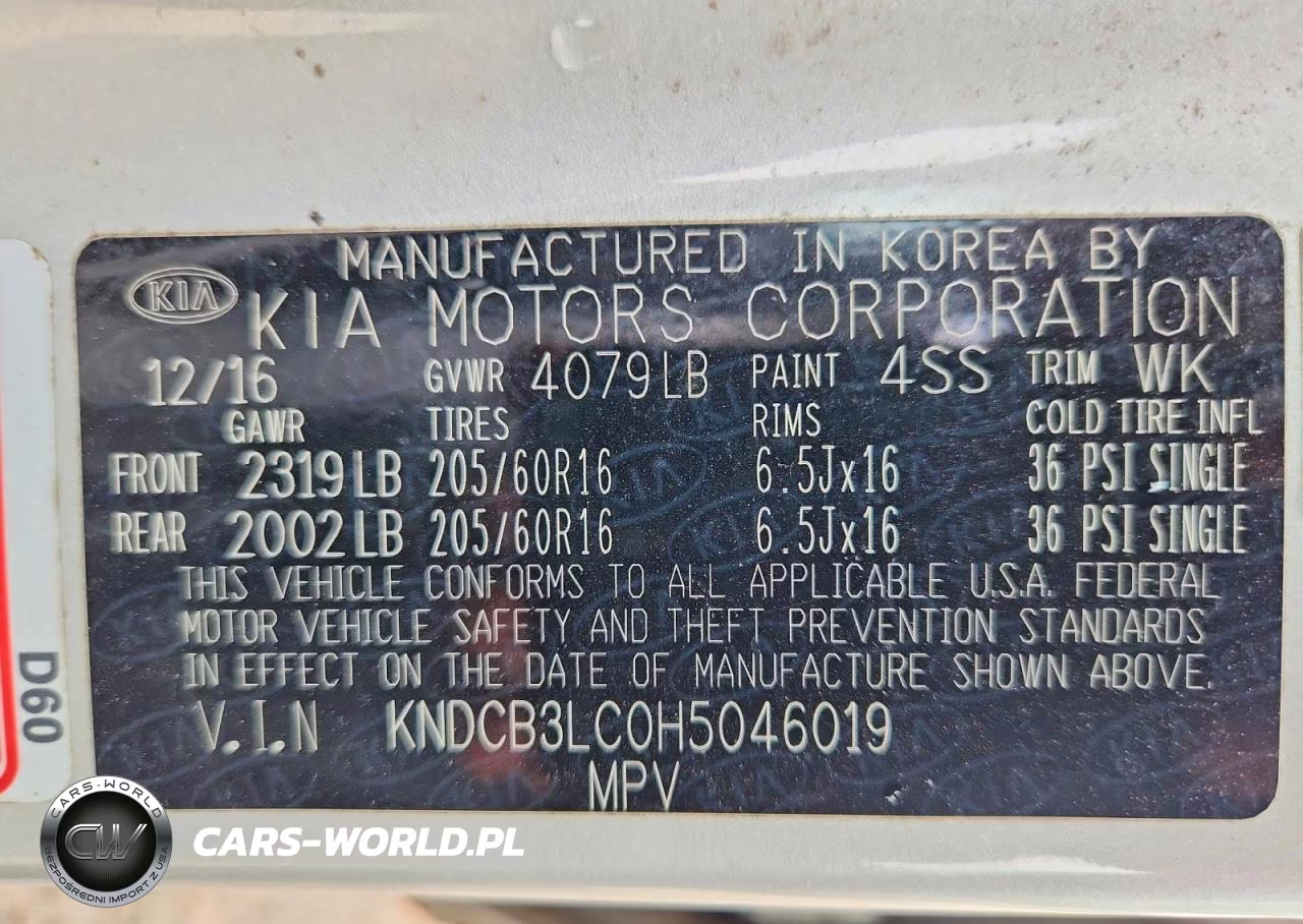 2017 Kia Niro Fe VIN:KNDCB3LC0H5046019 - 12