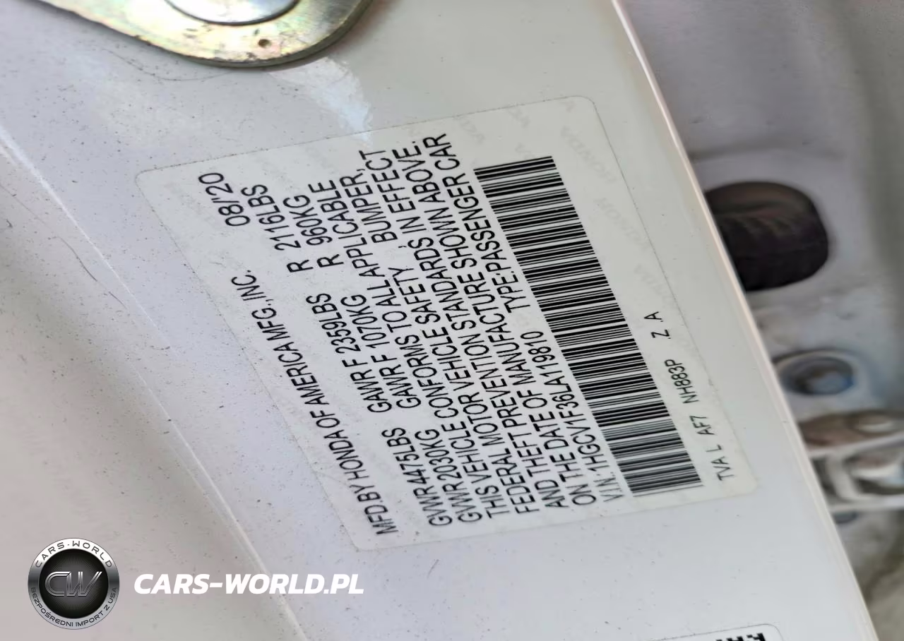 2020 Honda Accord Sport VIN:1HGCV1F36LA119810 - 12