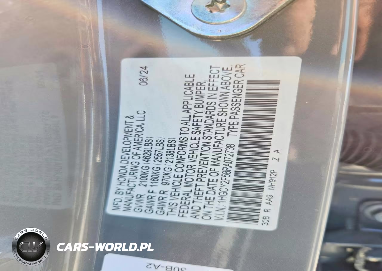 2024 Honda Accord Hybrid Sport VIN:1HGCY2F58RA072738 - 12