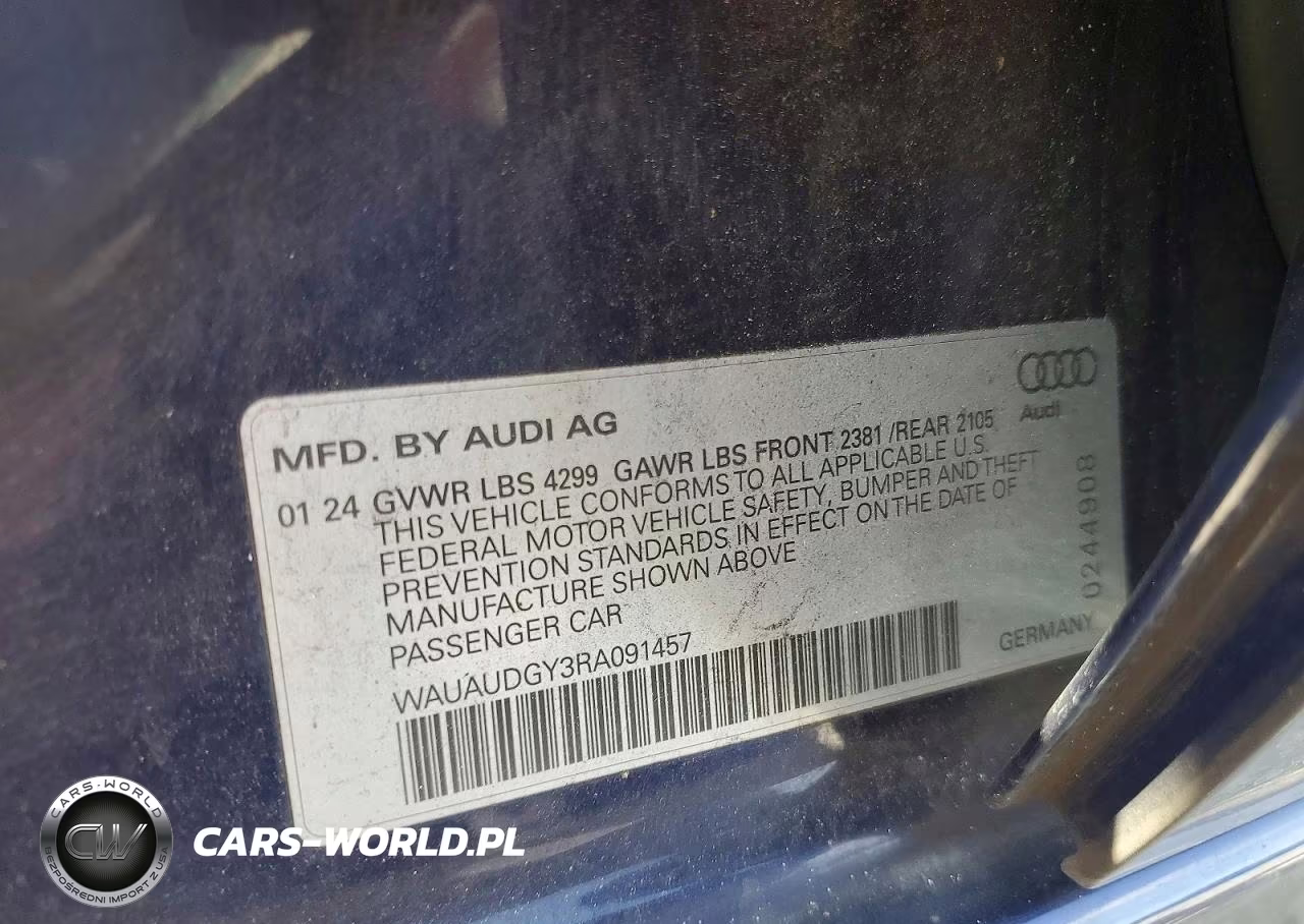 2024 Audi A3 Premium VIN:WAUAUDGY3RA091457 - 12
