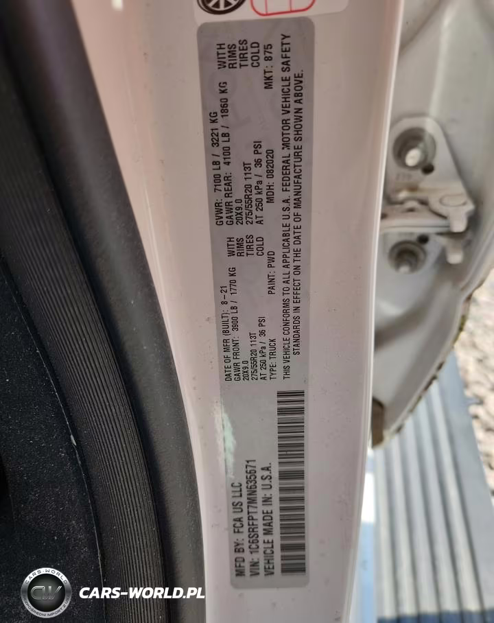 2021 Ram 1500 Limited VIN:1C6SRFPT7MN635671 - 12