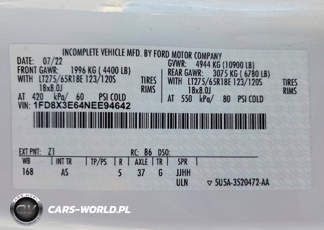 2022 Ford F350 Super Duty VIN:1FD8X3E64NEE94642 - 12
