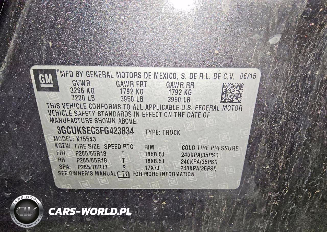 2015 Chevrolet Silverado K1500 Ltz VIN:3GCUKSEC5FG423834 - 12