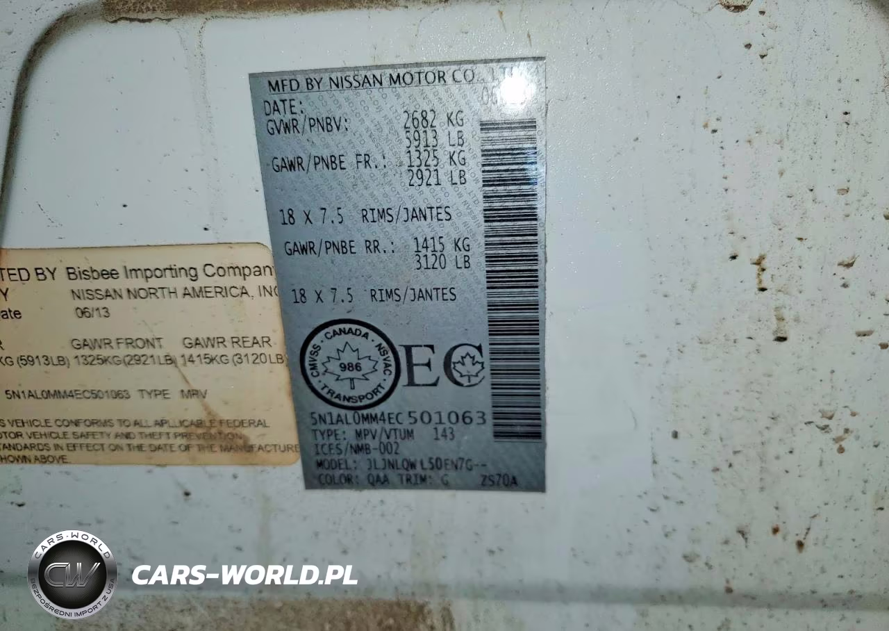 2014 Infiniti Qx60 Base VIN:5N1AL0MM4EC501063 - 13