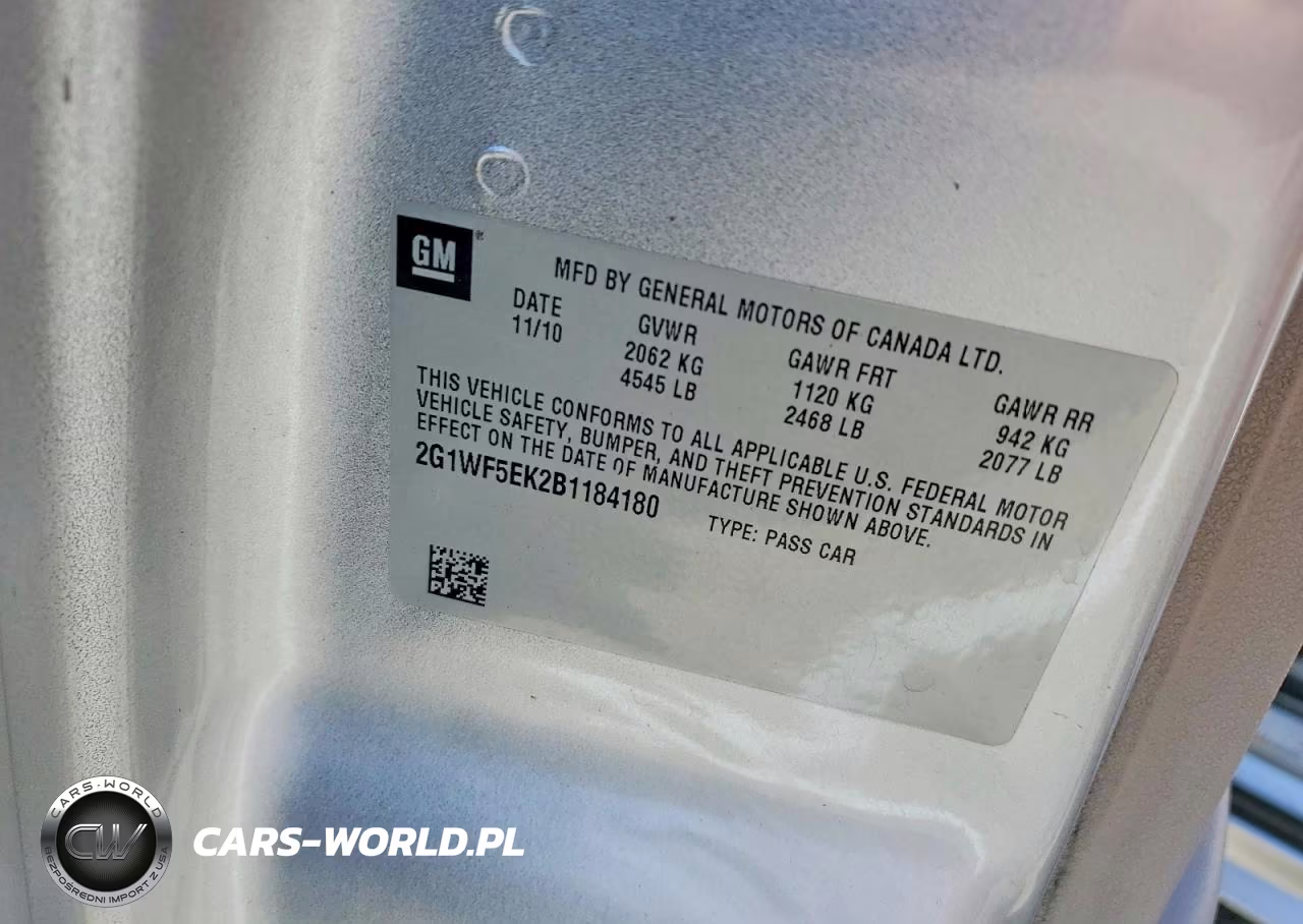 2011 Chevrolet Impala Ls VIN:2G1WF5EK2B1184180 - 12