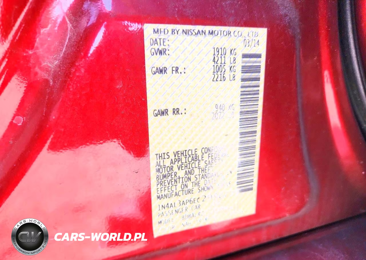 2014 Nissan Altima 2.5 S VIN:1N4AL3AP6EC298073 - 12
