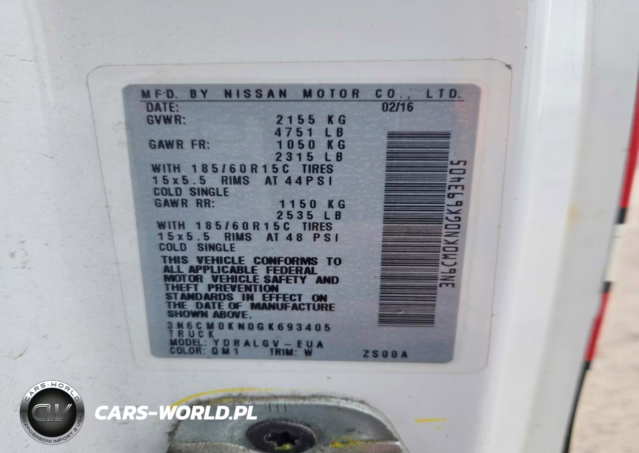 2016 Nissan Nv200 Utility - Service Van VIN:3N6CM0KN0GK693405 - 13