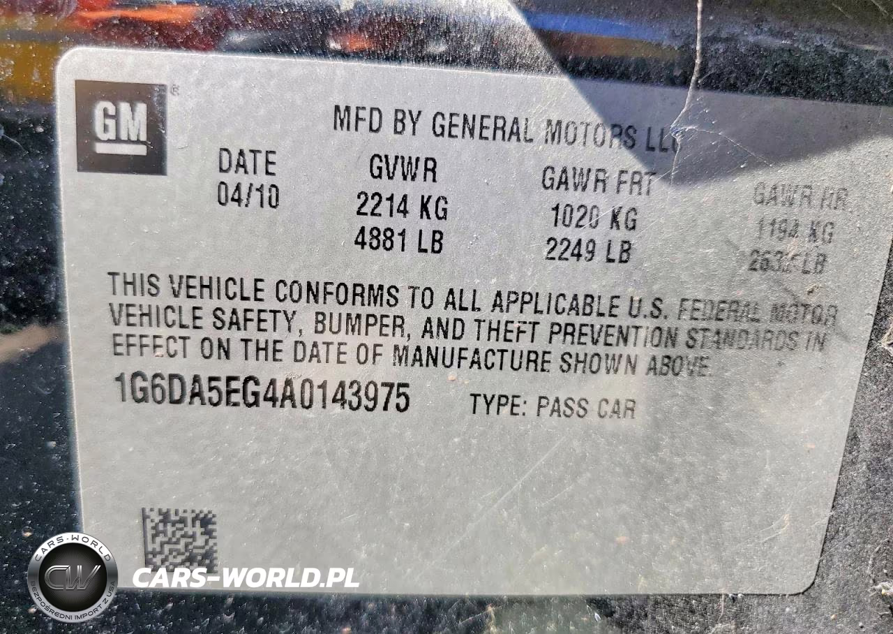 2010 Cadillac Cts VIN:1G6DA5EG4A0143975 - 13