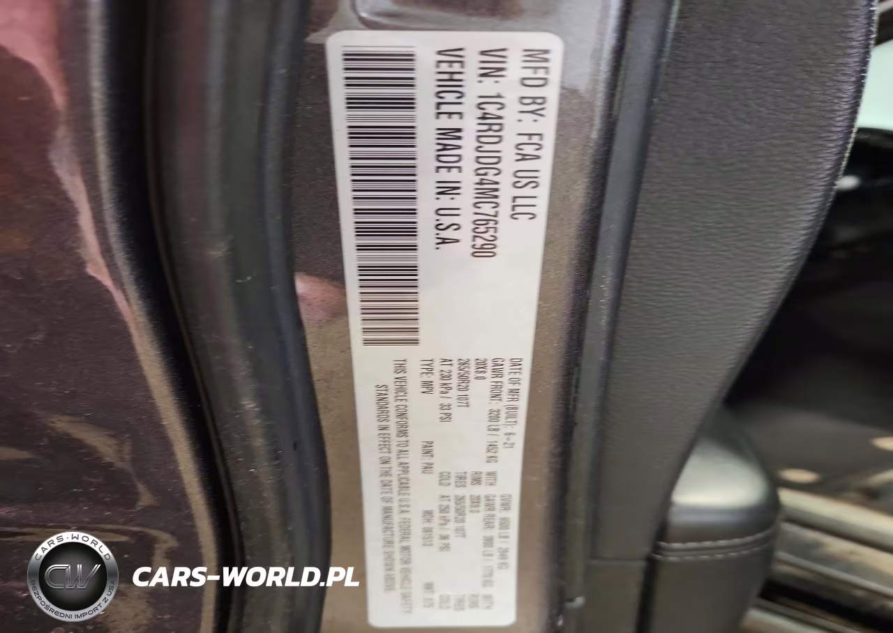 2021 Dodge Durango Gt VIN:1C4RDJDG4MC765290 - 14