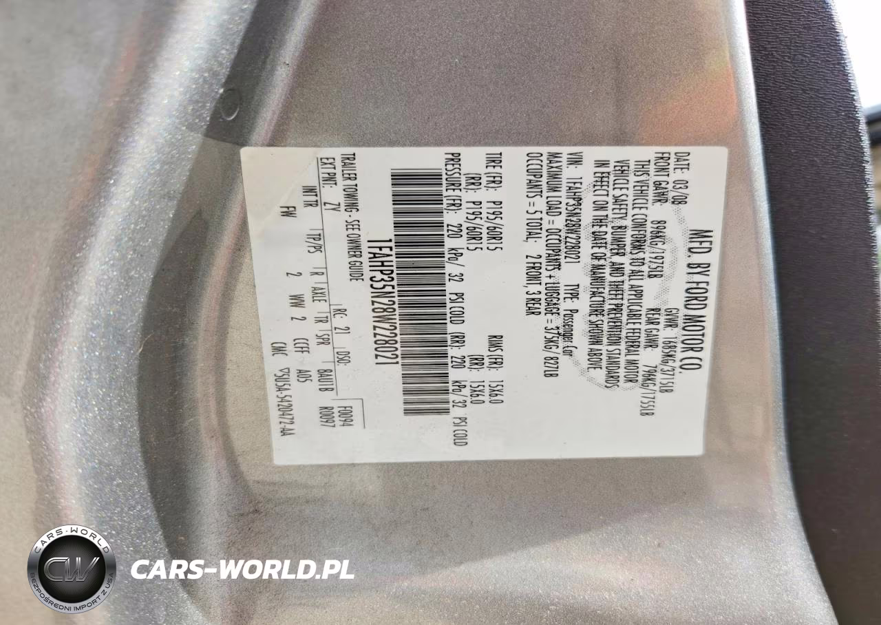2008 Ford Focus Se VIN:1FAHP35N28W228021 - 12