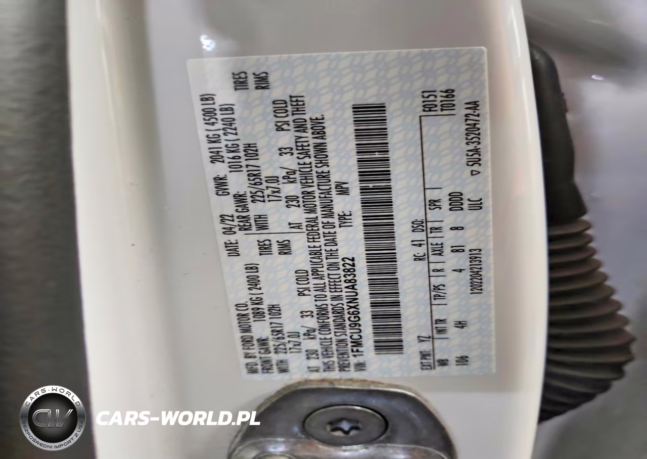 2022 Ford Escape Se VIN:1FMCU9G6XNUA83822 - 13