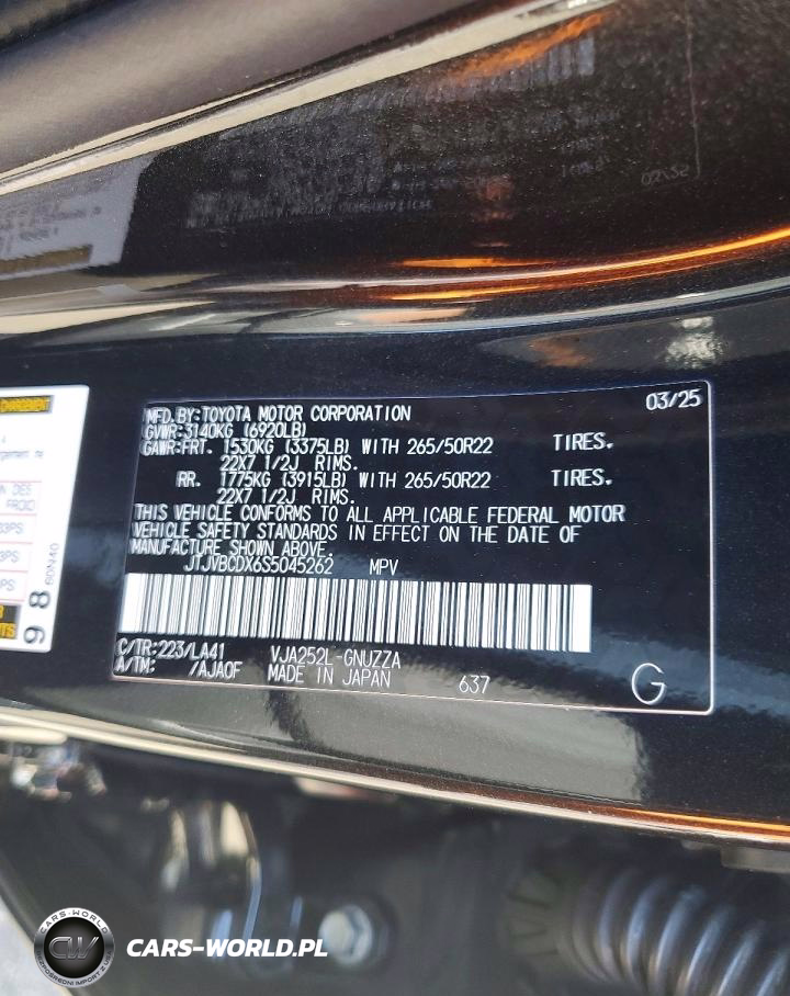 2025 Lexus Gx 550 Luxury VIN:JTJVBCDX6S5045262 - 13
