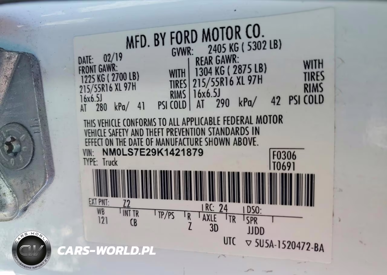 2019 Ford Transit Connect Xl Utility - Service Van VIN:NM0LS7E29K1421879 - 14