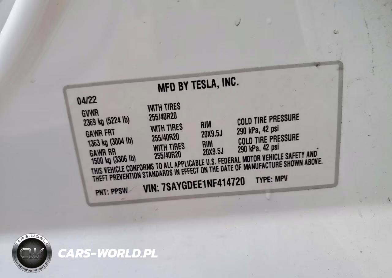 2022 Tesla Model Y VIN:7SAYGDEE1NF414720 - 12
