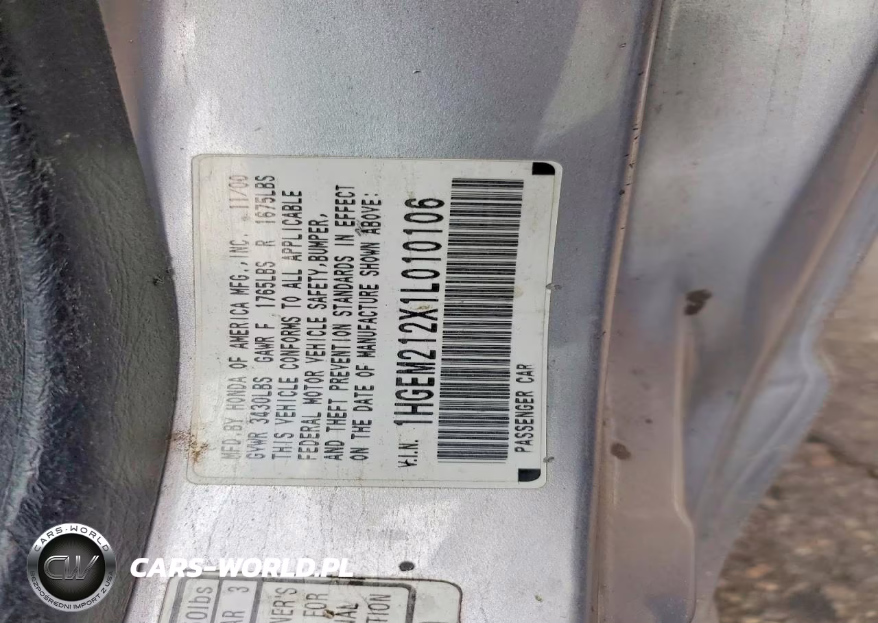 2001 Honda Civic VIN:1HGEM212X1L010106 - 12