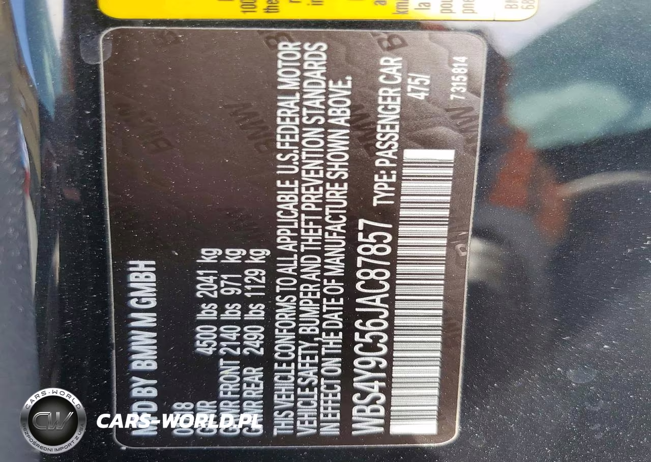 2018 BMW M4 VIN:WBS4Y9C56JAC87857 - 12