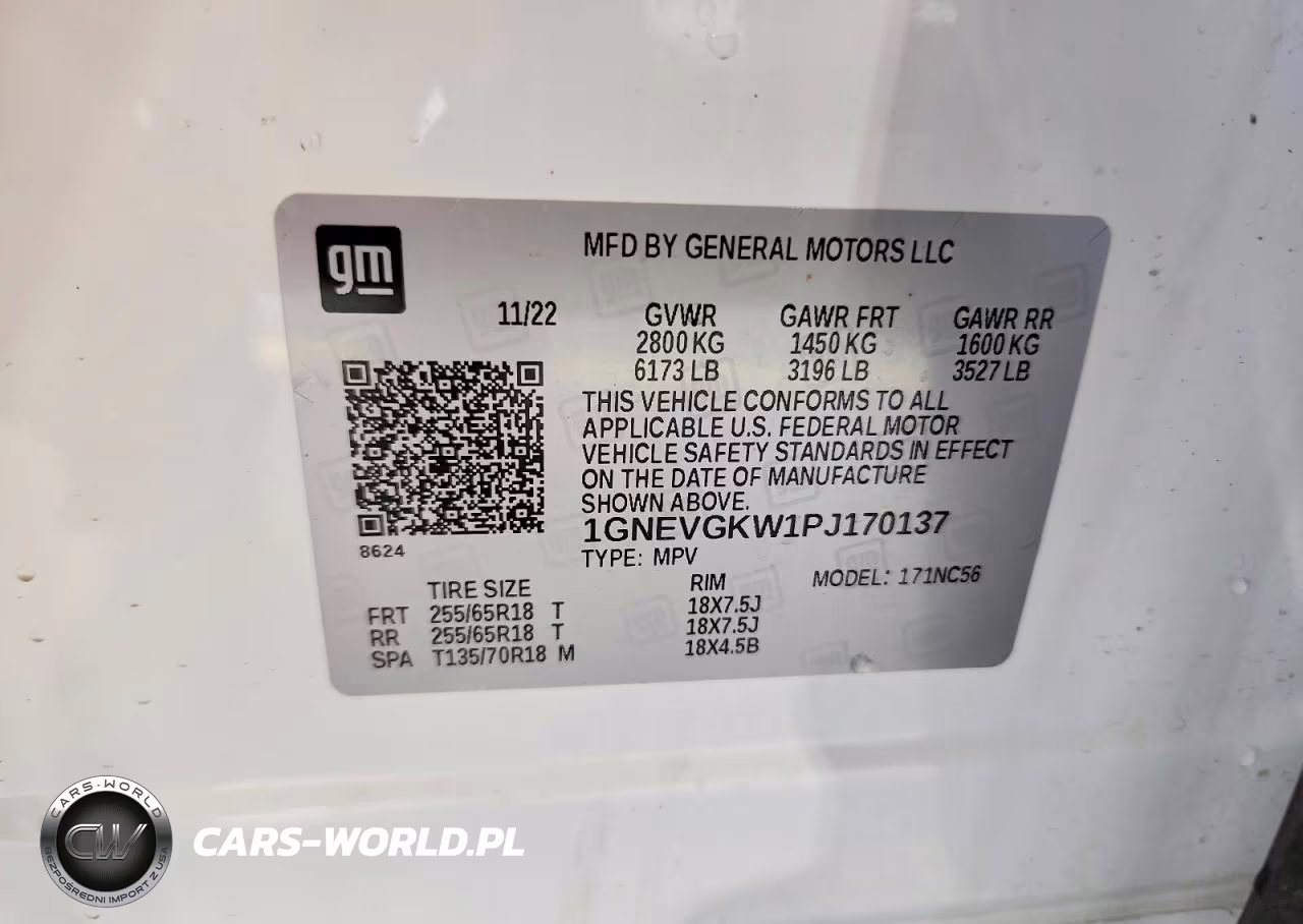 2023 Chevrolet Traverse Lt VIN:1GNEVGKW1PJ170137 - 14