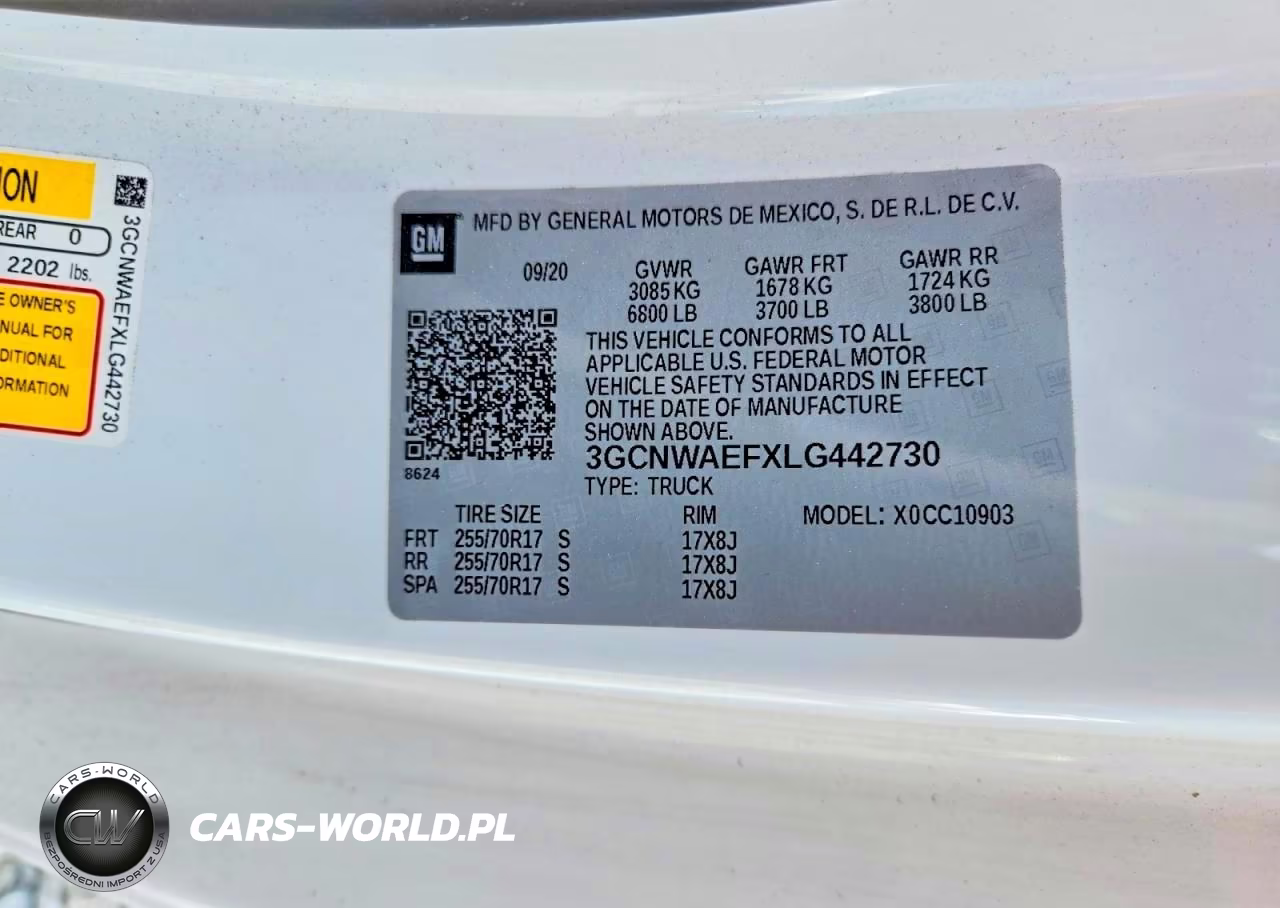 2020 Chevrolet Silverado C1500 VIN:3GCNWAEFXLG442730 - 13