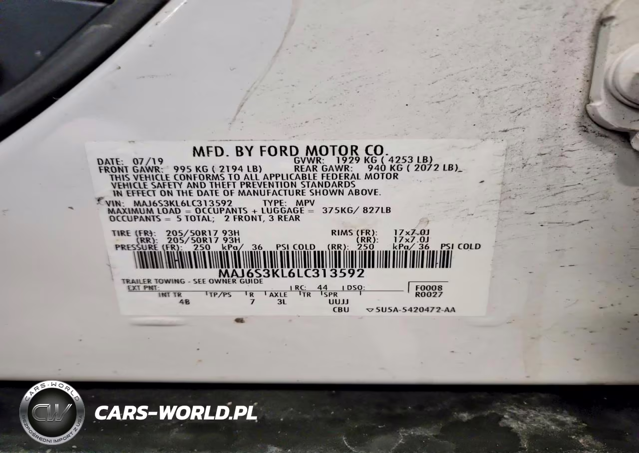 2020 Ford Ecosport Titanium VIN:MAJ6S3KL6LC313592 - 14