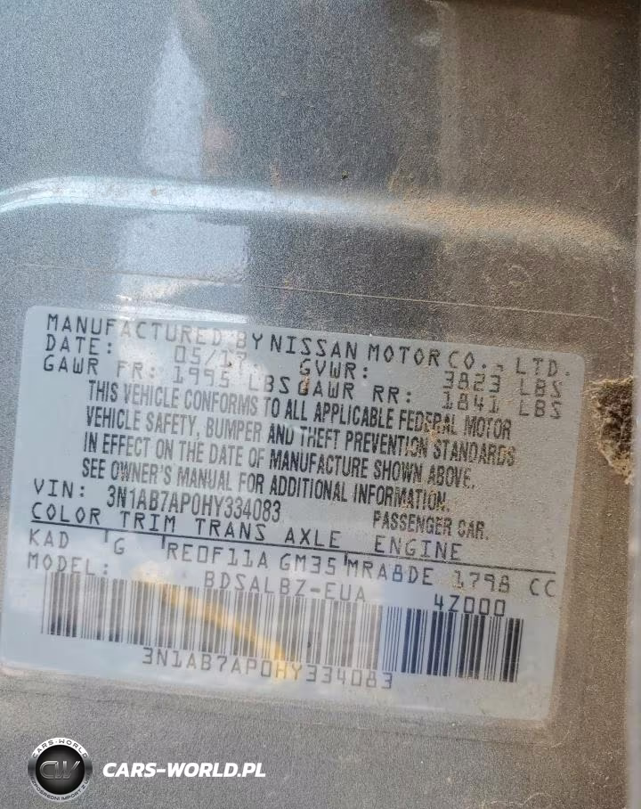 2017 Nissan Sentra S VIN:3N1AB7AP0HY334083 - 12