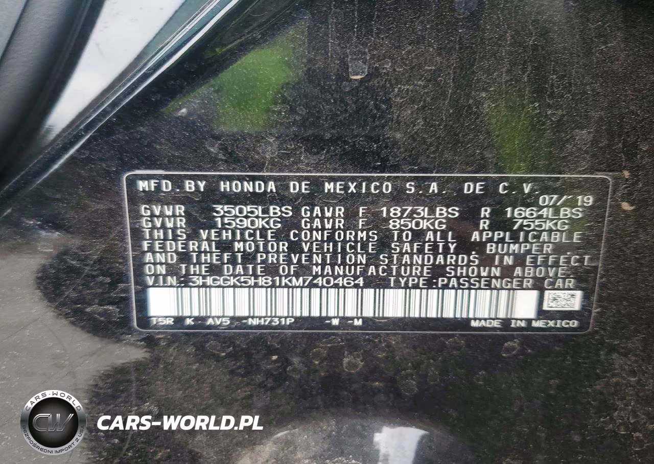 2019 Honda Fit Ex VIN:3HGGK5H81KM740464 - 12