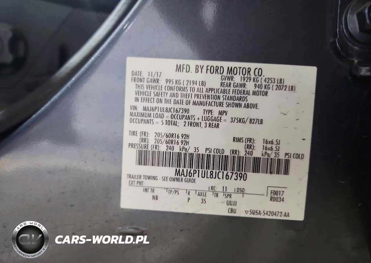 2018 Ford Ecosport Se VIN:MAJ6P1UL8JC167390 - 14