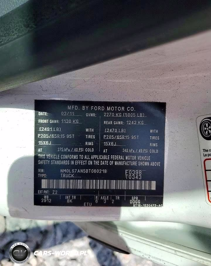 2011 Ford Transit Connect Xl VIN:NM0LS7AN5BT060218 - 13