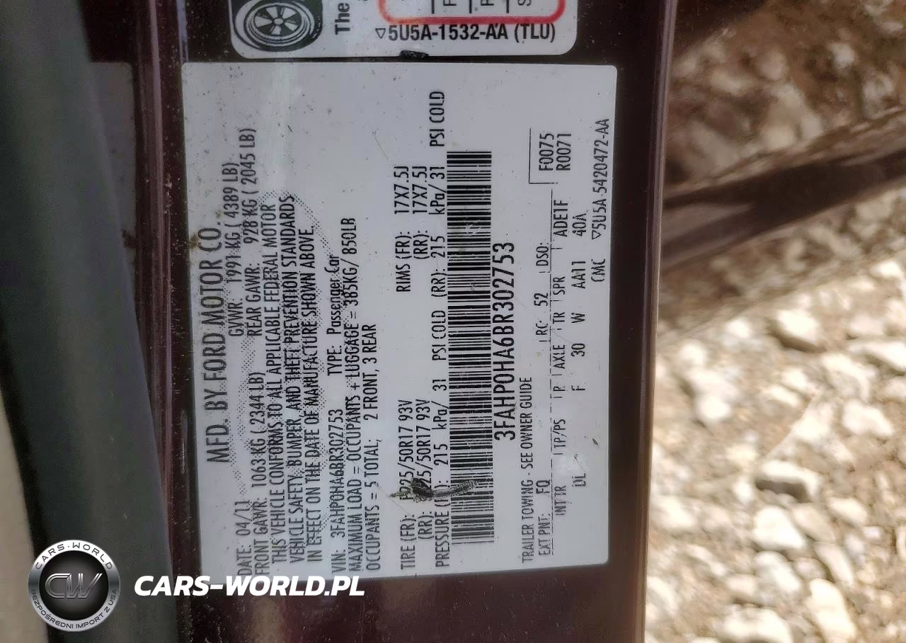 2011 Ford Fusion Se VIN:3FAHP0HA6BR302753 - 13